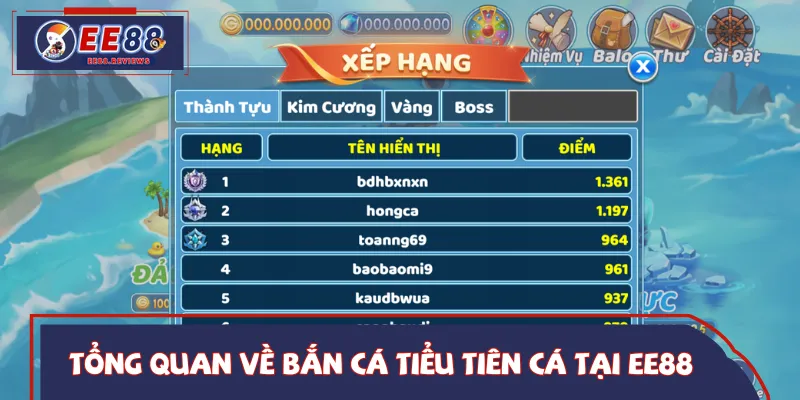 Một vài thông tin tổng quan về trò chơi bắn cá Tiểu Tiên Cá
