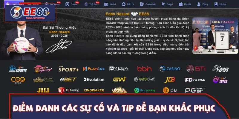 Điểm danh các sự cố và tip để bạn khắc phục